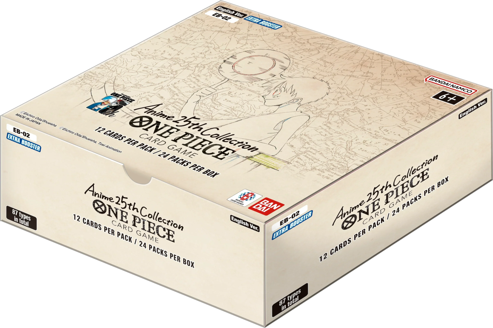 One Piece TCG - Extra Booster - Anime 25th Collection (EB-02) - Booster Box (24x Packs), image 2