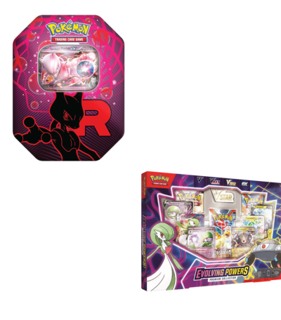 Pokemon TCG - Evolving Powers Collection Box & Team Rocket Tin (Mewtwo) - Bundle