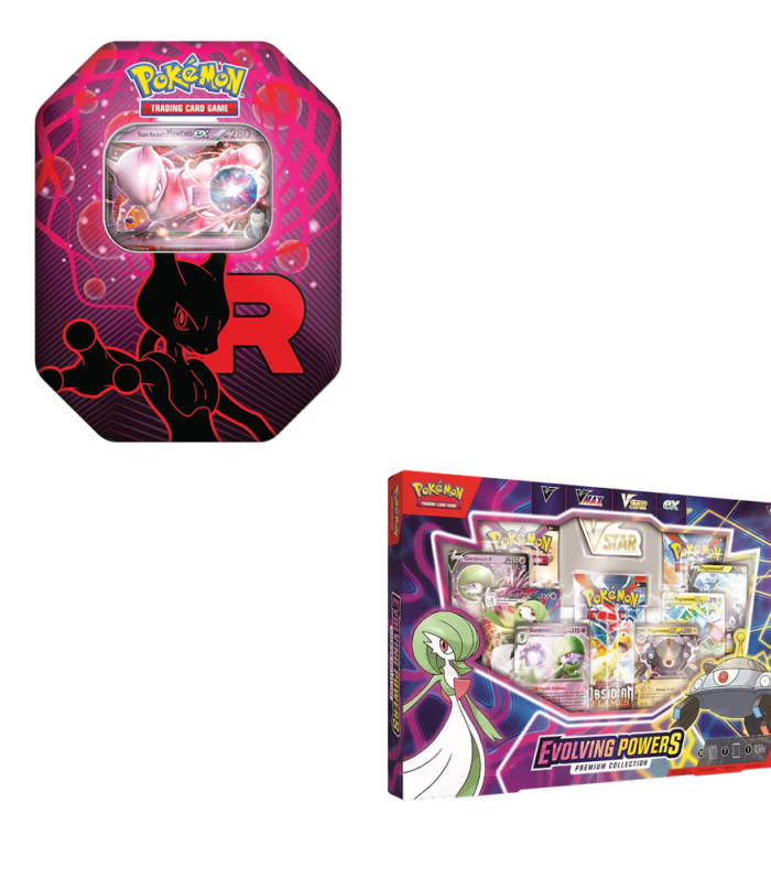 Pokemon TCG - Evolving Powers Collection Box & Team Rocket Tin (Mewtwo) - Bundle