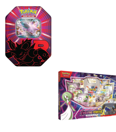 Pokemon TCG - Evolving Powers Collection Box & Team Rocket Tin (Nidoking) - Bundle
