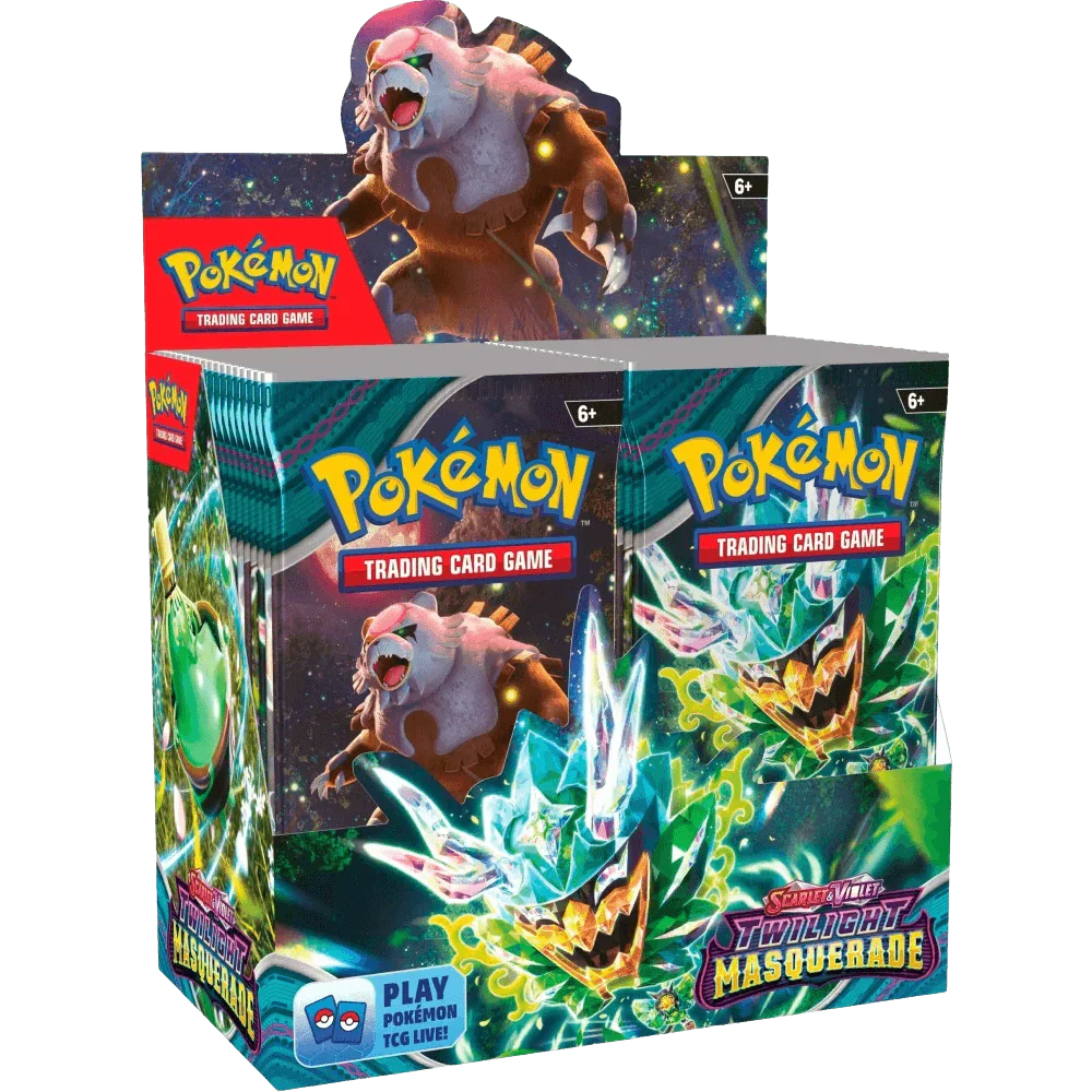 PokemonTCG-Scarlet_Violet-TwilightMasquerade-BoosterBox_36Packs_7c933a26-bb64-48d6-ae2c-1549807f2df8-1 Pokemon TCG - Scarlet & Violet - Twilight Masquerade - Display Case (6x Booster Boxes)