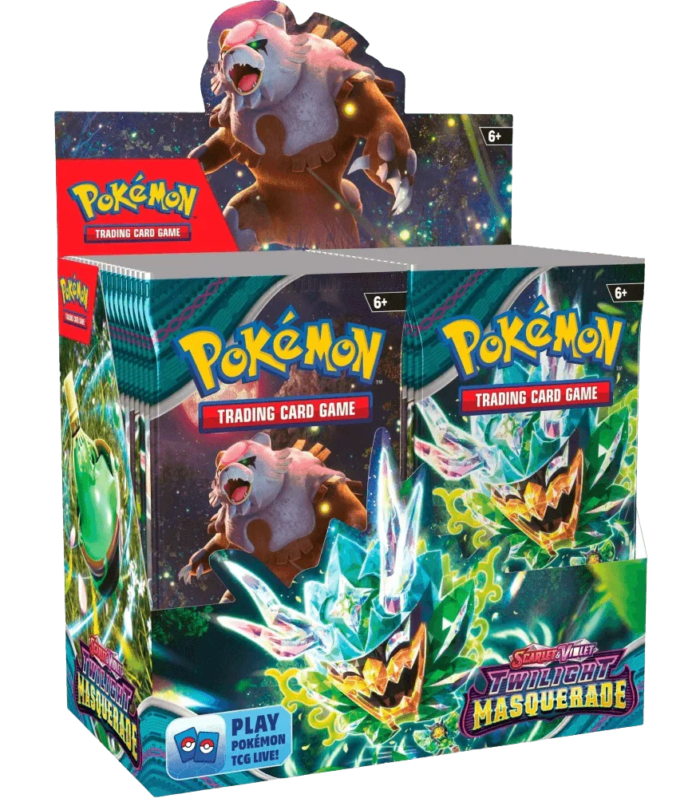 Pokemon TCG - Scarlet & Violet - Twilight Masquerade - Display Case (6x Booster Boxes)