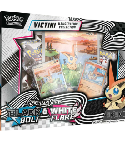 Pokemon TCG - Scarlet & Violet - Black Bolt & White Flare - Unova Victini Illustration Collection Box