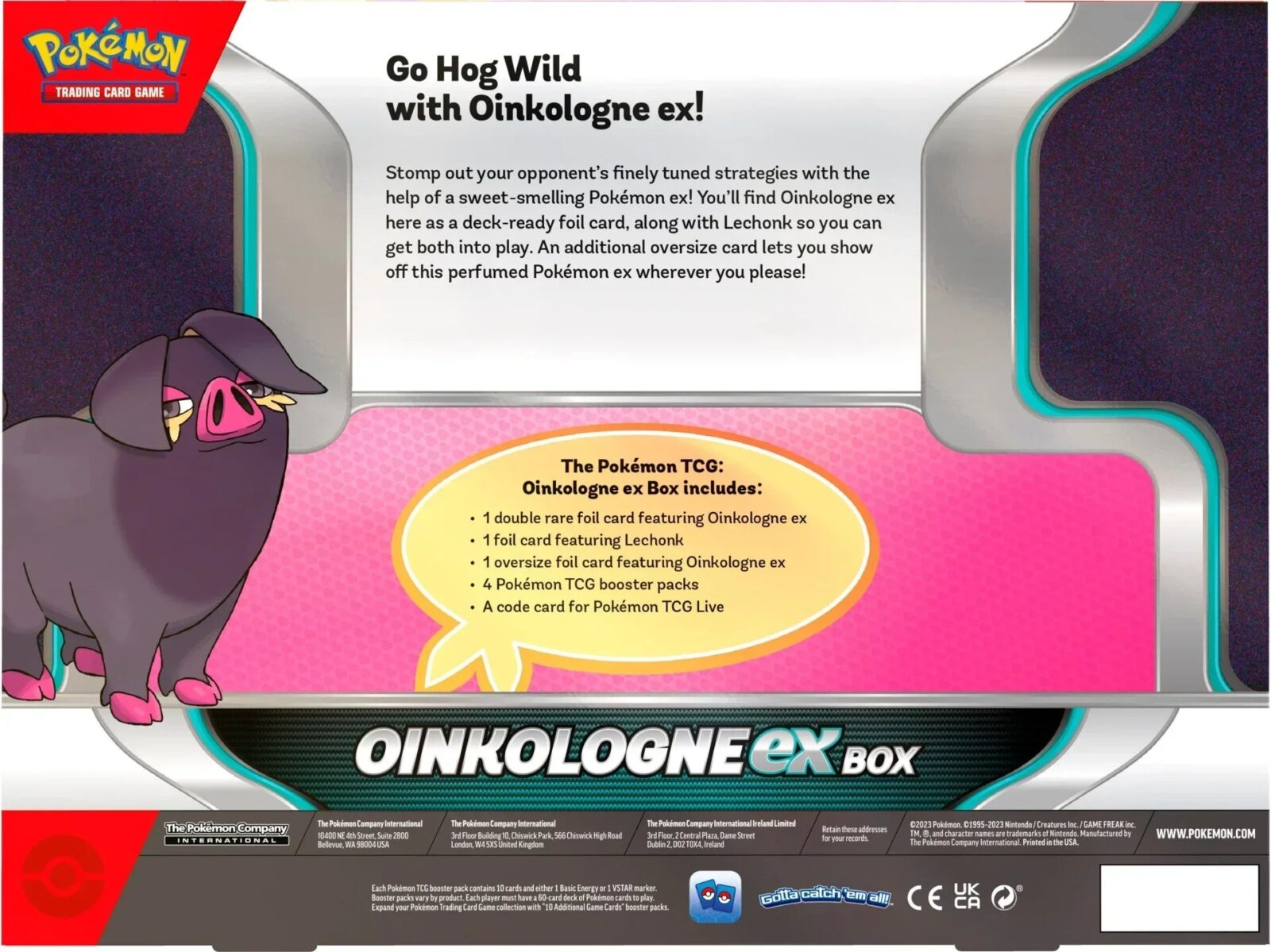 Pokemon TCG - Scarlet & Violet - Oinkologne ex Collection Box, image 3