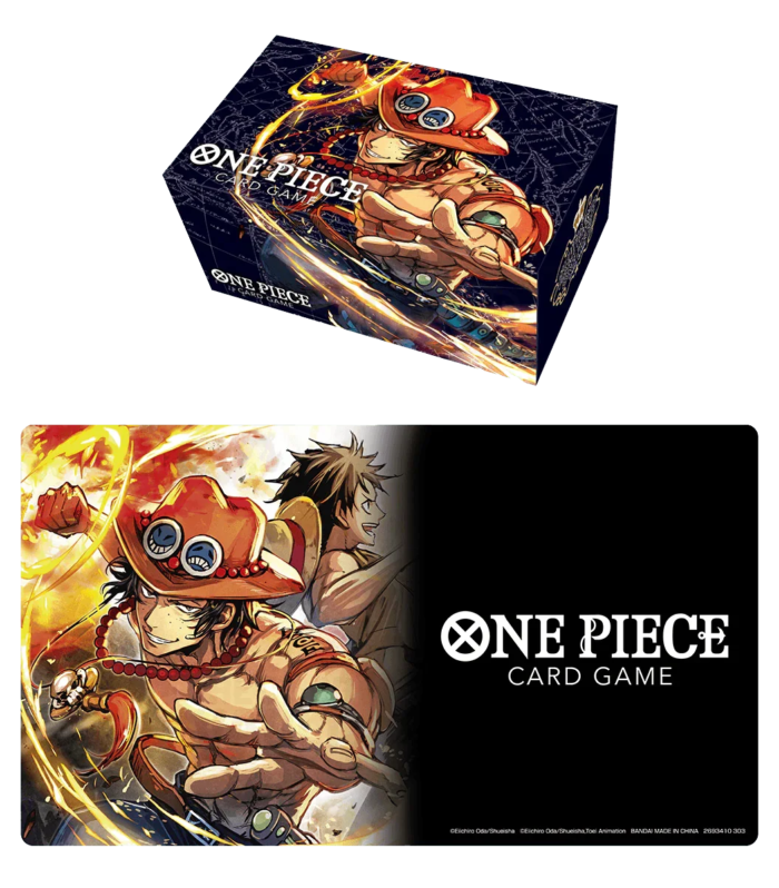 One Piece TCG - Playmat and Storage Box Set - Portgas.D.Ace