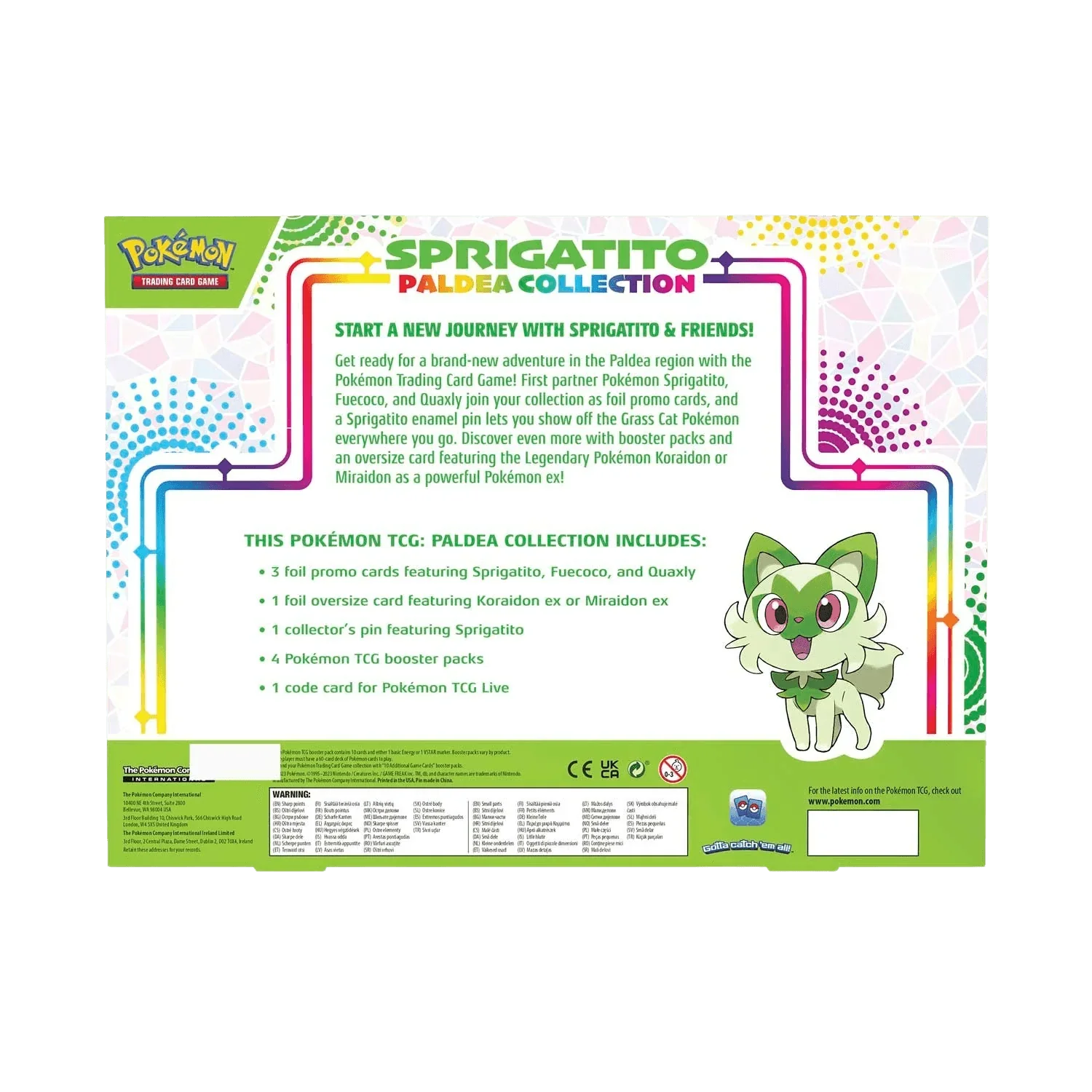 Pokemon TCG - Scarlet & Violet - Paldea Collection Box - Sprigatito, image 6