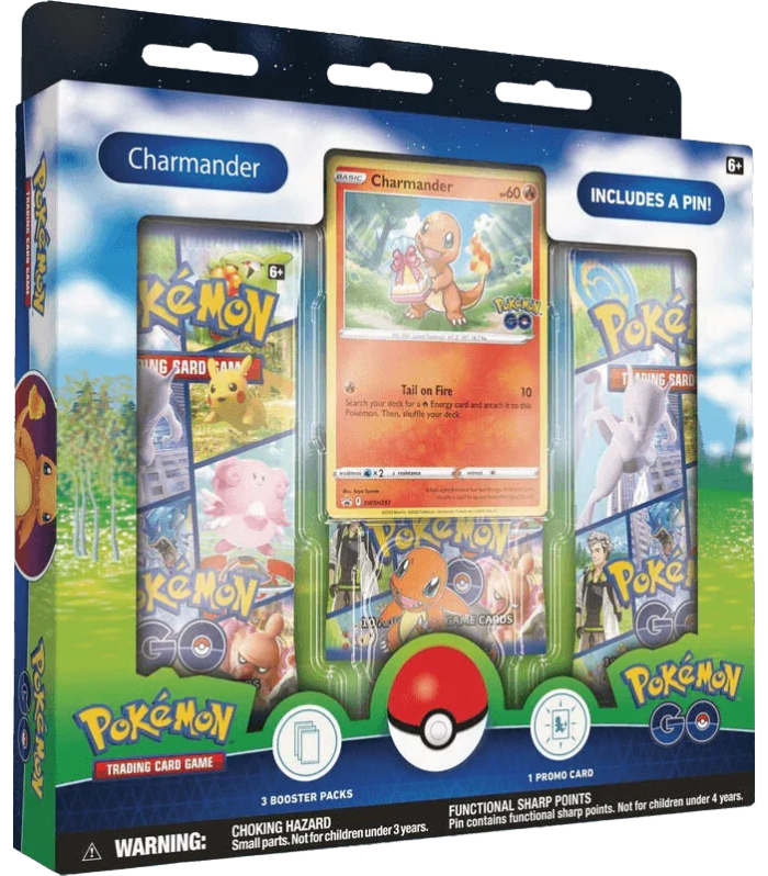 Pokemon TCG - Sword & Shield - Pokémon GO - Pin Collection - Charmander