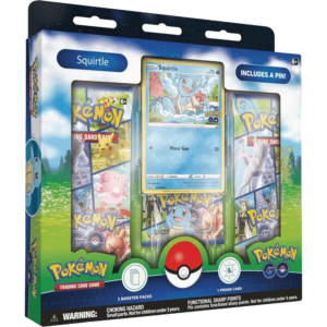 Pokemon TCG - Sword & Shield - Pokémon GO - Pin Collection - Squirtle