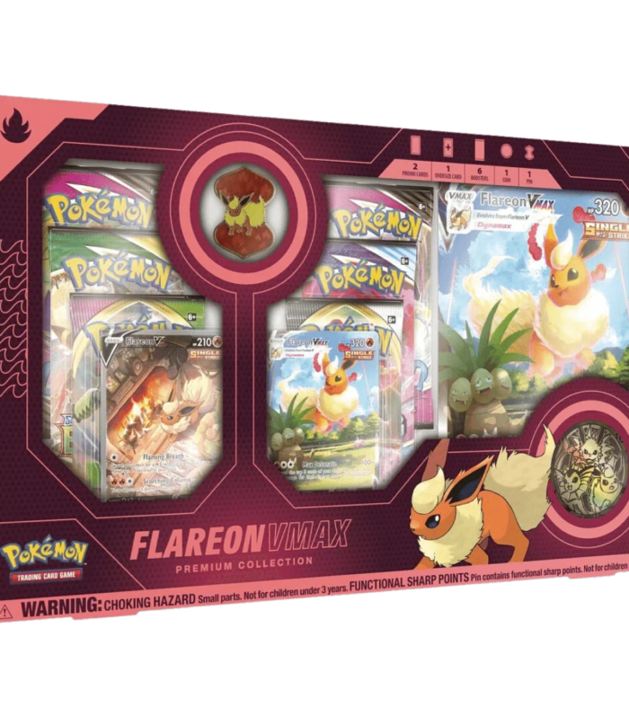 Pokemon TCG - Sword & Shield - Flareon VMAX Premium Collection Box