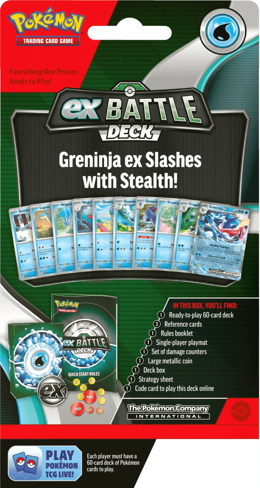 Pokemon TCG - Scarlet & Violet - Battle Deck- Greninja ex, image 2