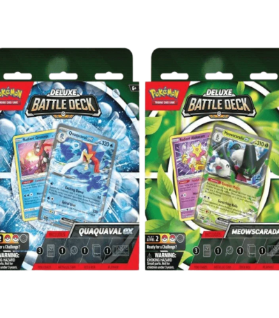 Pokemon TCG - Scarlet & Violet - Deluxe Battle Decks - Meowscarada ex & Quaquaval ex Bundle