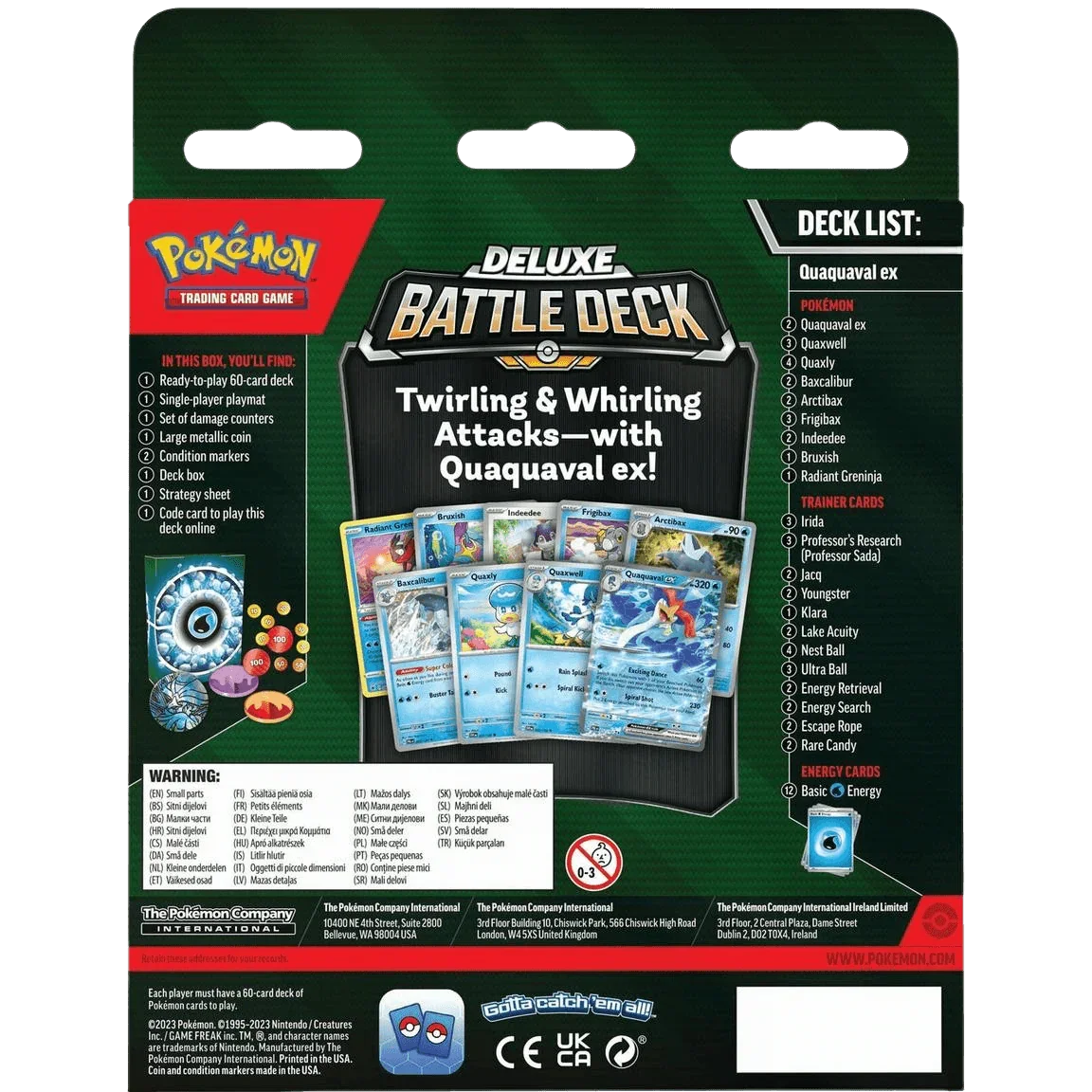 Pokemon TCG - Scarlet & Violet - Deluxe Battle Deck - Quaquaval ex, image 2