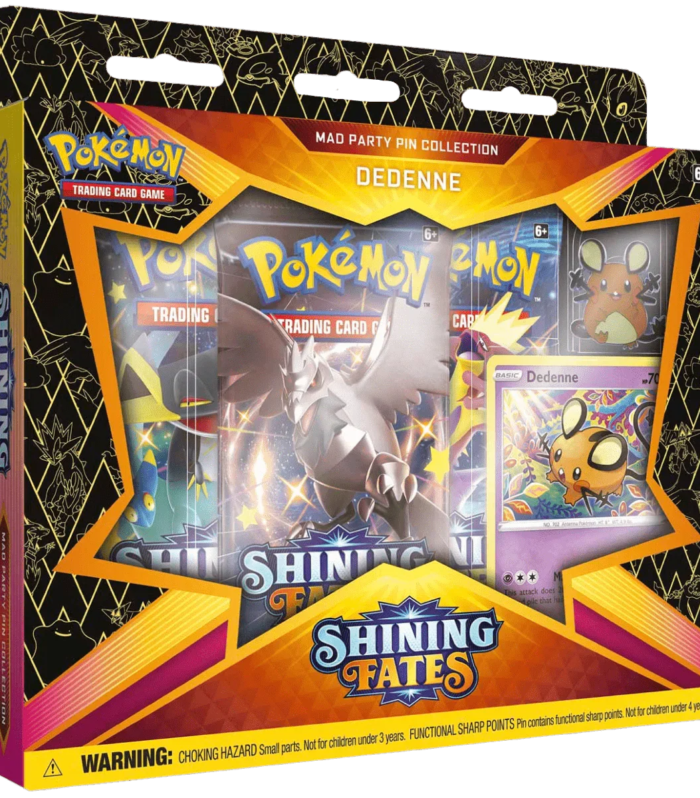 Pokemon TCG - Sword & Shield - Shining Fates - Mad Party Pin Collection Box - Dedenne