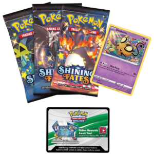Pokemon TCG - Sword & Shield - Shining Fates - Mad Party Pin Collection Box - Dedenne, image 2