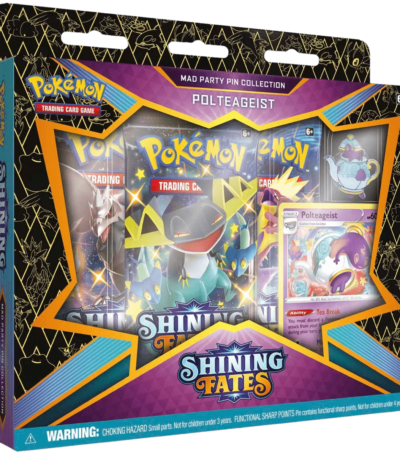 Pokemon TCG - Sword & Shield - Shining Fates - Mad Party Pin Collection Box - Polteageist