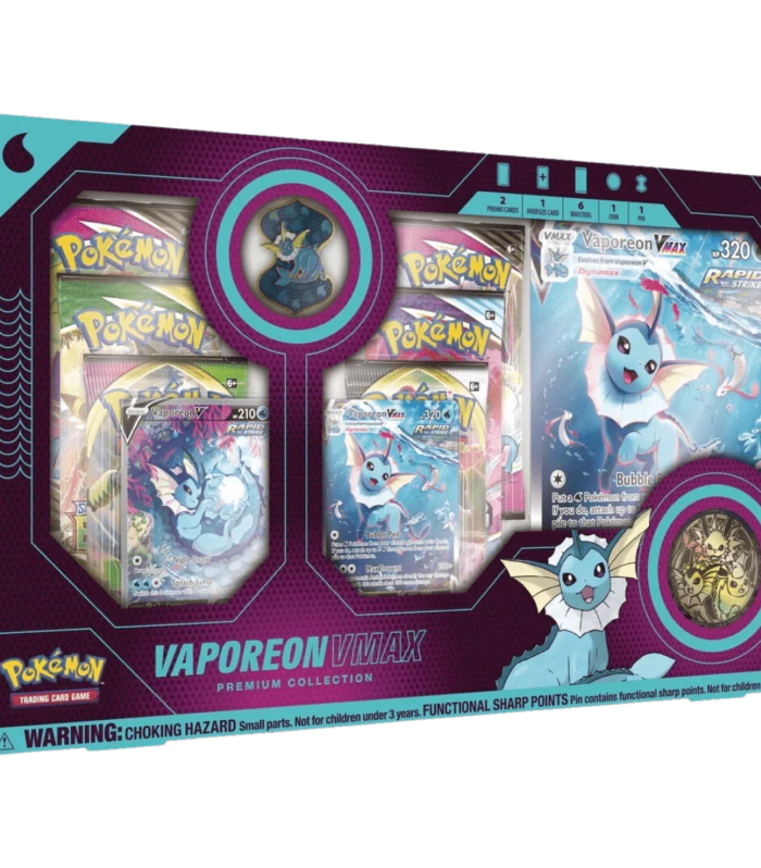 Pokemon TCG - Sword & Shield - Vaporeon VMAX Premium Collection Box