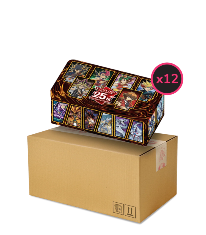 Yu-Gi-Oh! - 25th Anniversary - Dueling Heroes Tin - Display Case (12x Tins)
