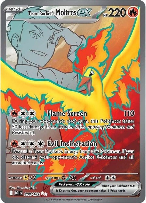 Team Rocket's Moltres Ex (208)