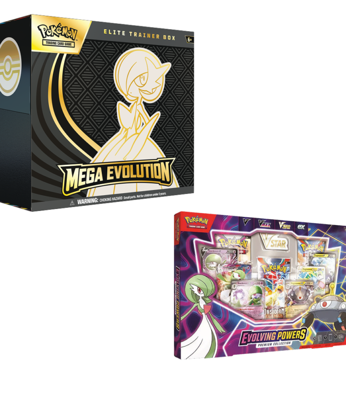 Pokemon TCG - Evolving Powers Collection Box & Mega Evolution ETB (Gardevoir) - Bundle