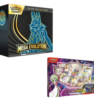 Pokemon TCG - Evolving Powers Collection Box & Mega Evolution ETB (Lucario) - Bundle