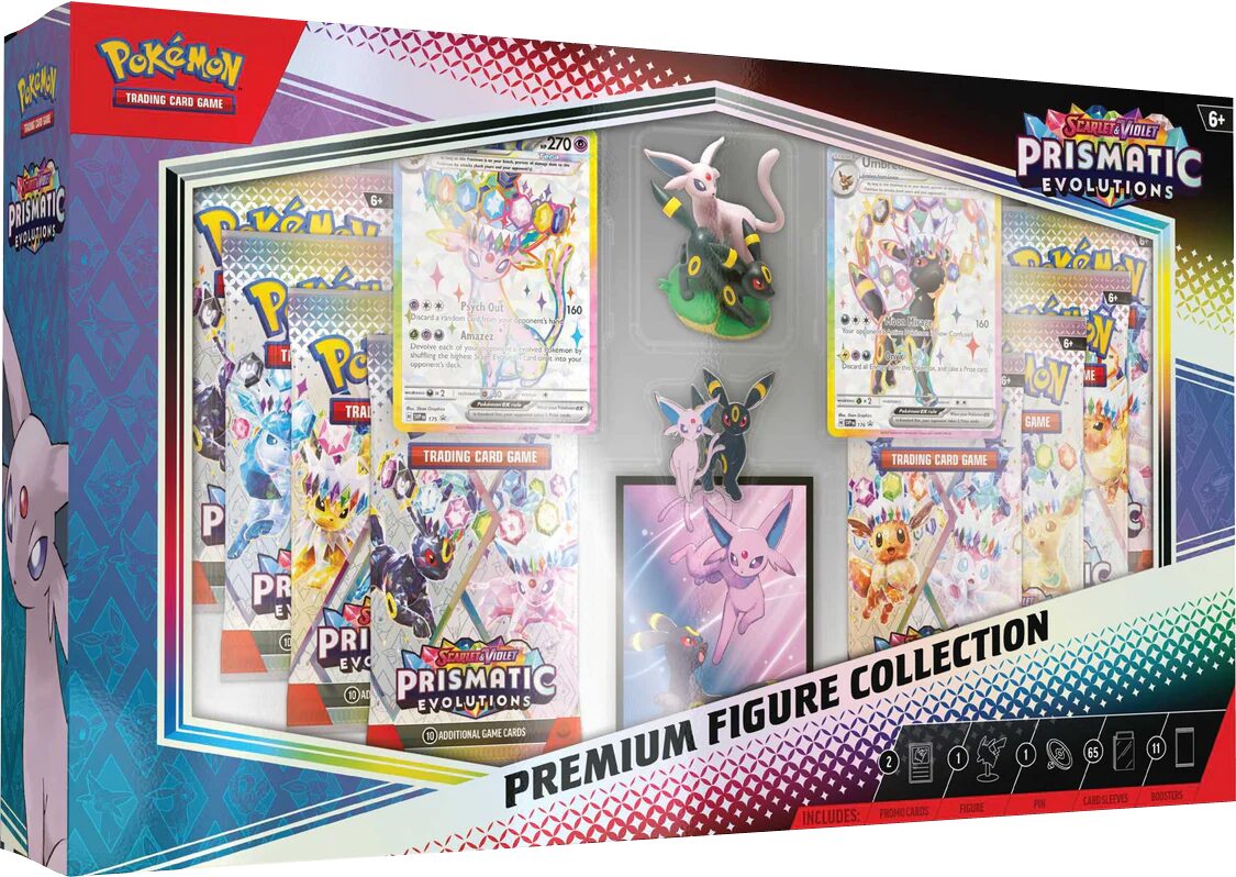 Pokemon TCG - Scarlet & Violet - Prismatic Evolutions - Premium Figure Collection Box
