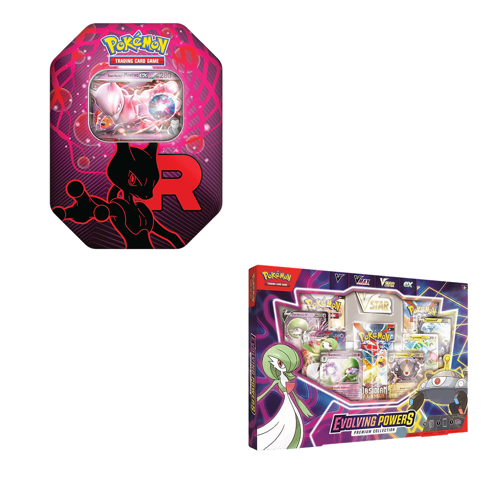 PokemonTCG-EvolvingPowersCollectionBox_TeamRocketTin-Bundle Pokemon TCG - Evolving Powers Collection Box & Team Rocket Tin (Mewtwo) - Bundle