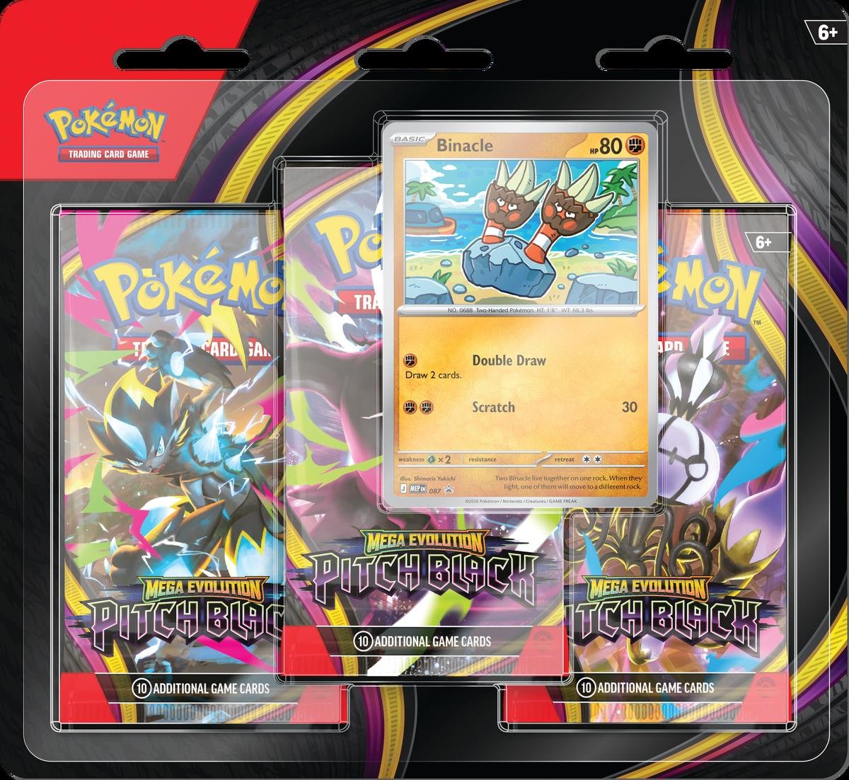 pokemon-tcg-pitch-black-three-booster-blister Pokemon TCG - Pitch Black Three-Booster Blister