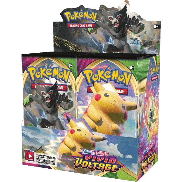 pokemon-tcg-sword-and-shield-vivid-voltage-booster-box-the-card-vault-1 Pokemon TCG - Sword & Shield - Vivid Voltage - Booster Box (36x Packs)